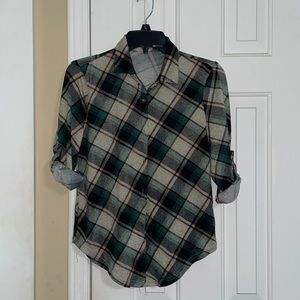 Flannel 3/4 sleeve shirt very soft!